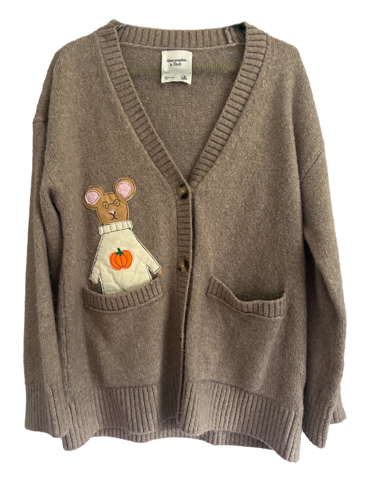 Pocket Pumpkin Mouse Cardigan