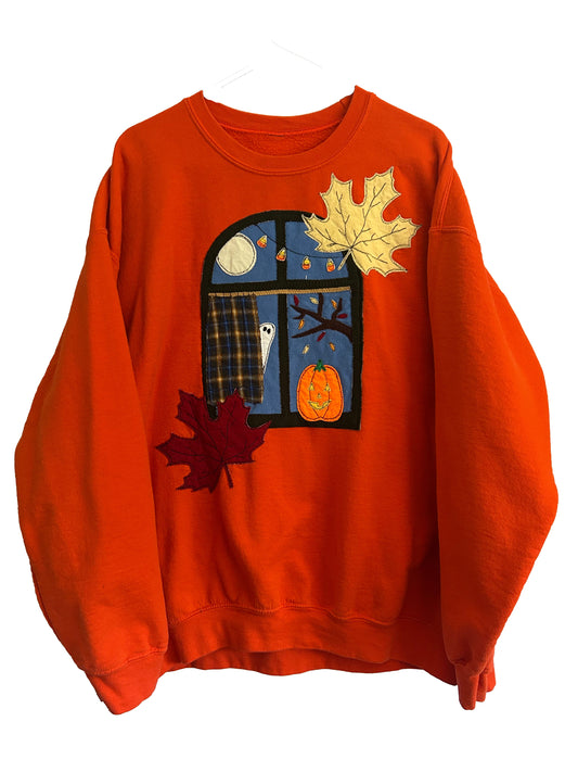 Halloween Night Window Sweatshirt