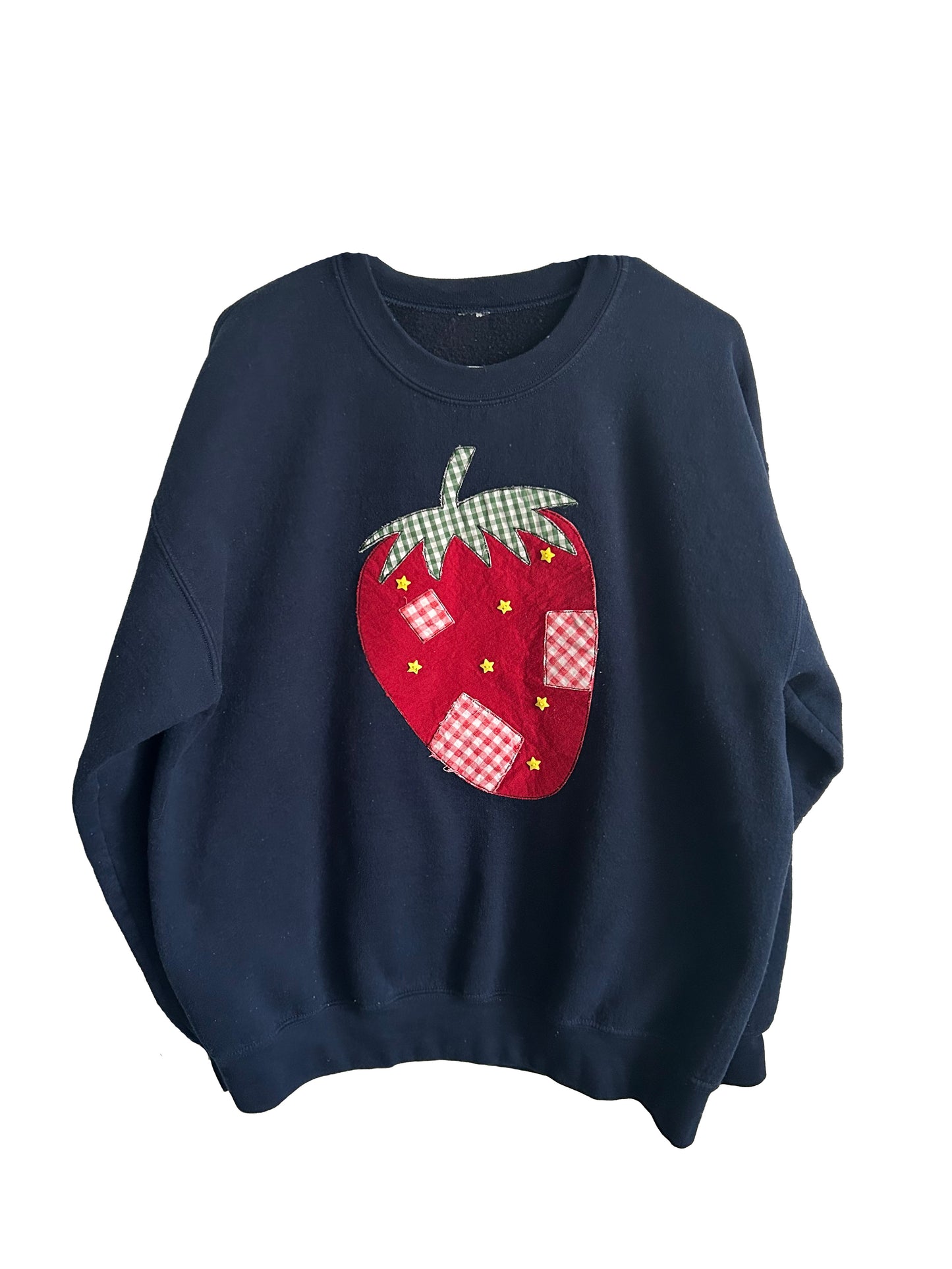 Patchwork Strawberry Sweatshirt